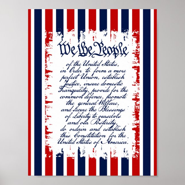 Vintage Patriotic Poster - We The People (Front)