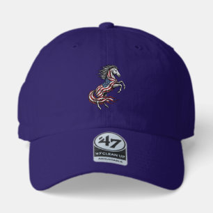 Vintage Patriotic Rearing Horse Vector Shirt Desig 47 Brand Hat