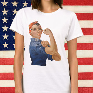 Vintage Patriotic Rosie the Riveter, We Can Do It! T-Shirt
