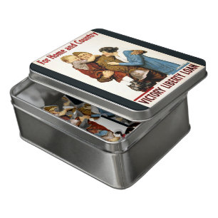 Vintage Patriotic Soldier for Victory Liberty Loan Jigsaw Puzzle