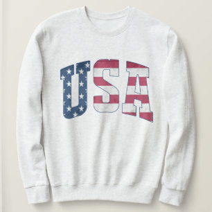 Vintage Patriotic Sweatshirt – Retro USA Crewneck