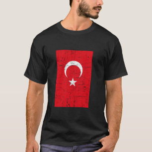 Vintage Patriotic Turkey Flag Turkish Family Pride T-Shirt