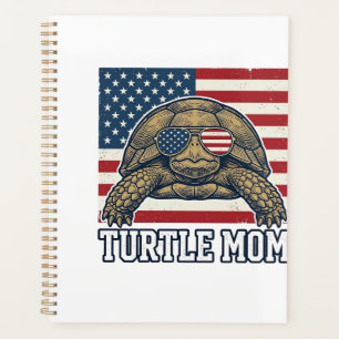 Vintage Patriotic Turtle Mom Shirt Design_1 Planner