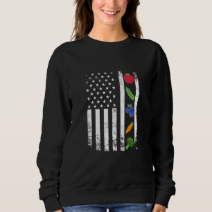Vintage Patriotic Vegan And Cruelty Free Usa Life Sweatshirt