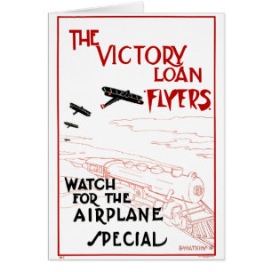 Vintage Patriotic, Victory Loan Flyers Airplanes