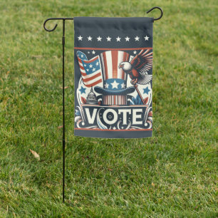 Vintage Patriotic Vote Garden Flag