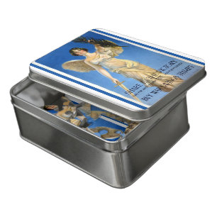 Vintage Patriotic Woman Angel, Buy War Bonds Jigsaw Puzzle