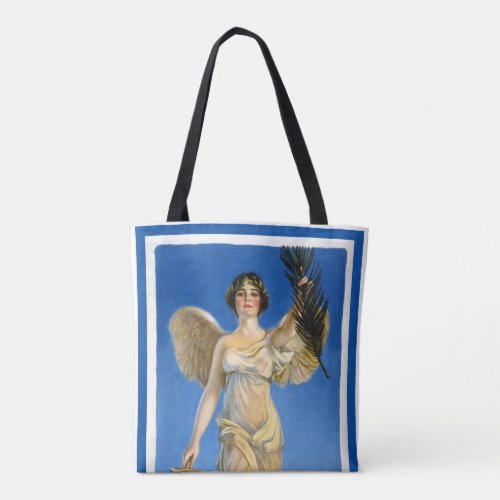 Vintage Patriotic Woman Angel Buy War Bonds Tote Bag