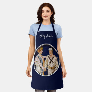 Vintage Patriotism, Lady Liberty with Navy Seaman Apron