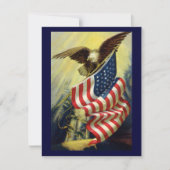 Vintage Patriotism, Patriotic Eagle American Flag (Front)
