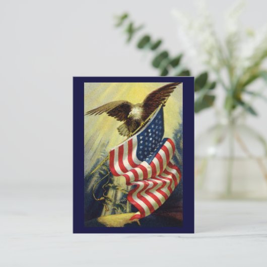 Vintage Patriotism, Patriotic Eagle American Flag (Standing Front)