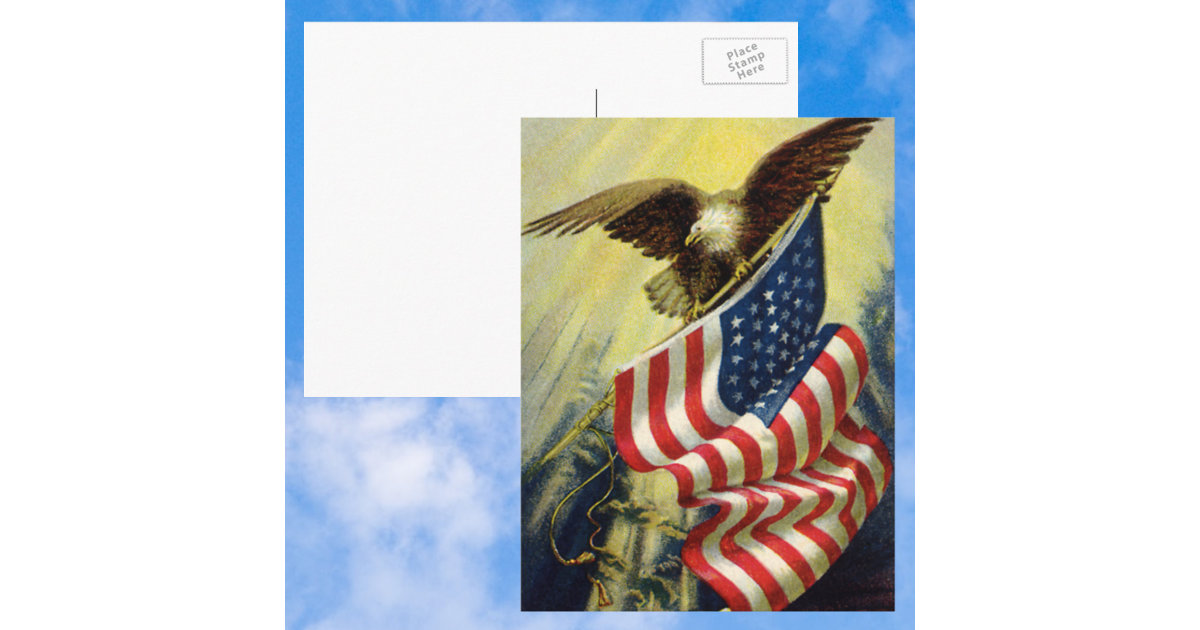 american flag vintage eagle