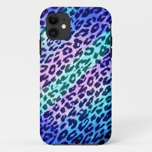 Vintage pattern animal skin texture of leopard iPhone 11 case