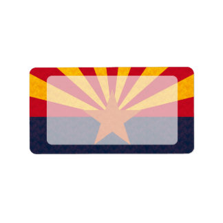 Vintage Pattern Arizonan Flag Label