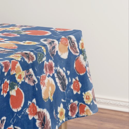 Vintage Pattern Bingata eggplant Tablecloth