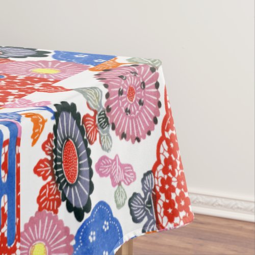 Vintage Pattern Bingata Small cherry blossoms  Tablecloth