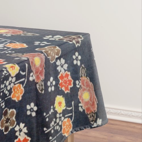 Vintage Pattern Bingata Ume blossoms cherry  Tablecloth