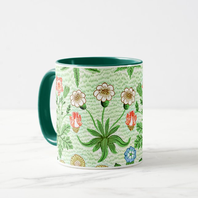 Vintage pattern, Daisy, by William Morris Mug (Front Left)