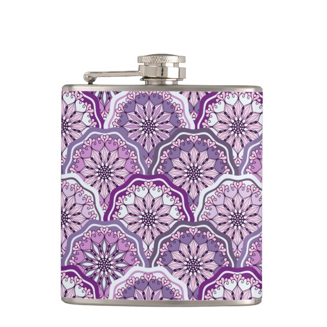 Vintage Pattern Flask (Front)