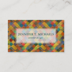 Vintage pattern. Geometric. Business Card