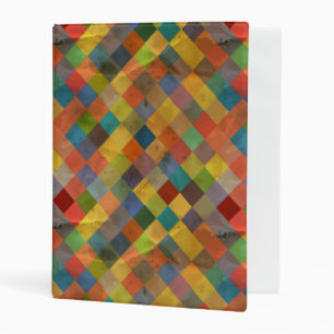 Vintage pattern. Geometric. Mini Binder