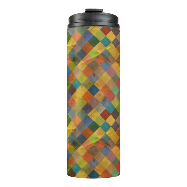 Vintage pattern. Geometric. Thermal Tumbler (Front)