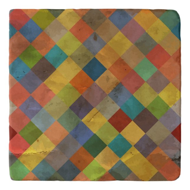 Vintage pattern. Geometric. Trivet (Front)