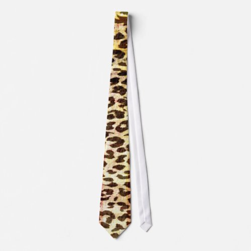 Vintage Pattern Leopard abstract texture Tie