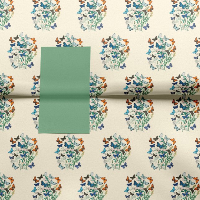 Vintage pattern of flowers and butterflies tissue paper (Creator Uploaded)