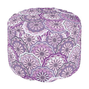 Vintage Pattern Pouf