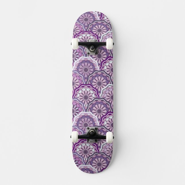 Vintage Pattern Skateboard Deck (Front)
