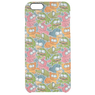 Vintage pattern with cartoon animals clear iPhone 6 plus case