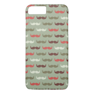 Vintage pattern with mustache iPhone 8 plus/7 plus case