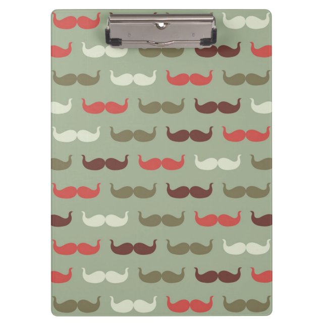 Vintage pattern with mustache clipboard (Front)