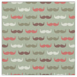Vintage pattern with mustache fabric