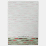 Vintage pattern with mustache post-it notes