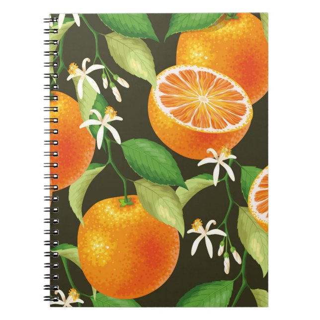 Vintage pattern with orange notebook (Front)