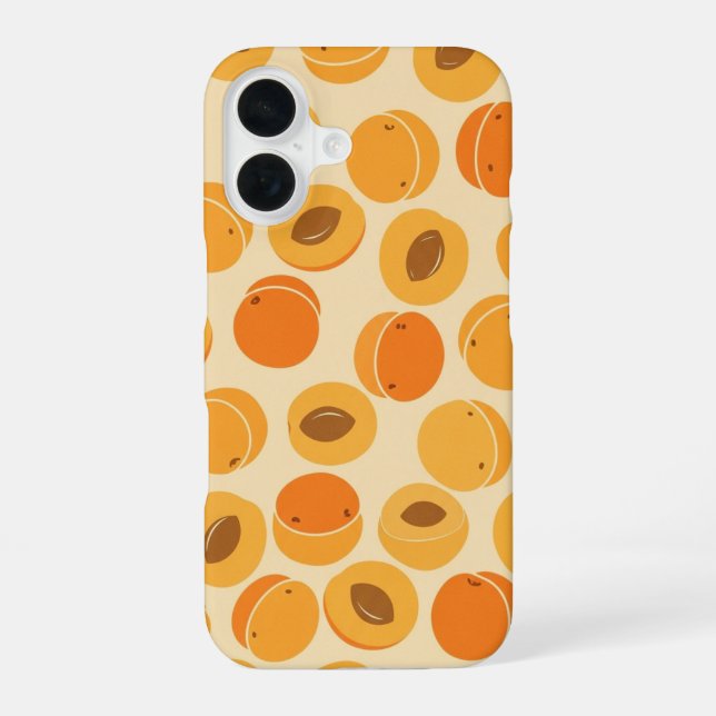 Vintage Pattern with Stylized Apricots iPhone Case (Back)