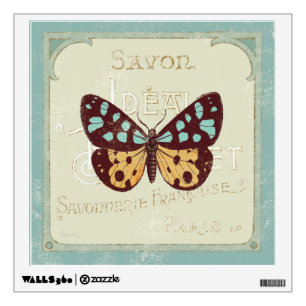 Vintage Patterned Butterfly Wall Sticker