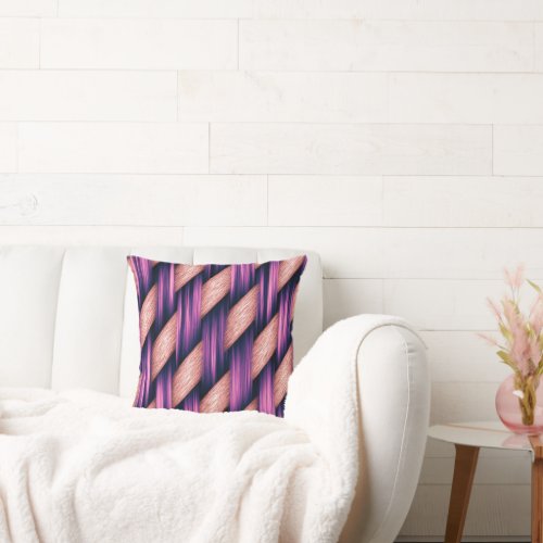 Vintage Patterns Color Combination Pattern Throw Pillow