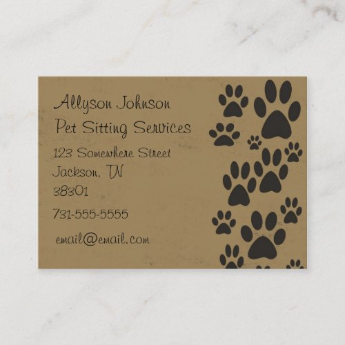 Vintage Paws Business Cards