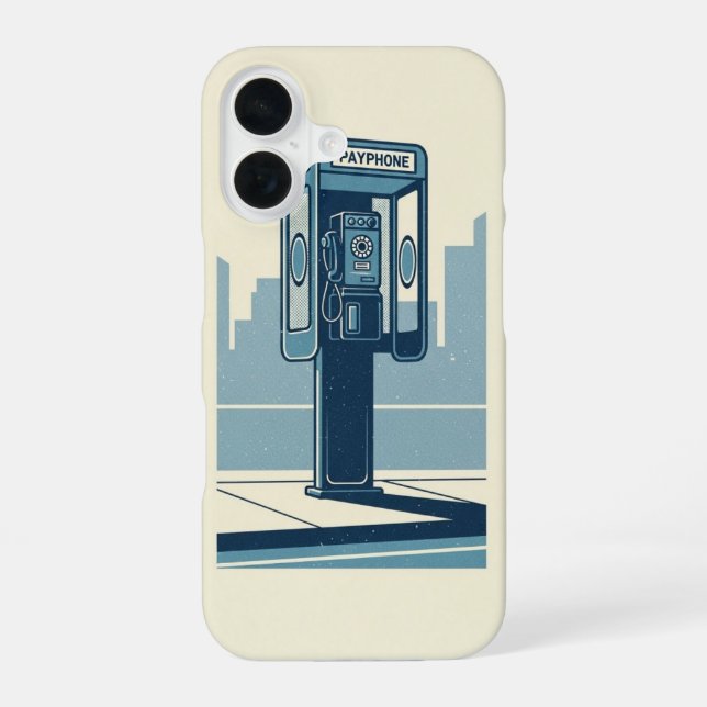 Vintage Payphone Box iPhone Case (Back)
