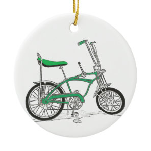 Vintage Pea Picker Green Sting Ray Bike Bicycle Ceramic Ornament