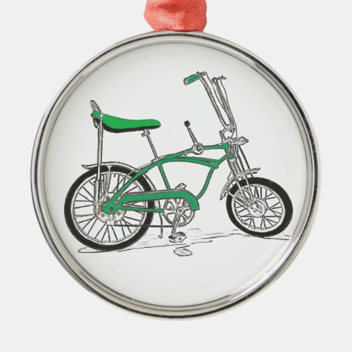Vintage Pea Picker Green Sting Ray Bike Bicycle Metal Ornament