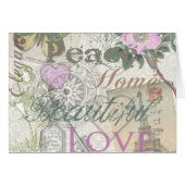 Vintage Peace Home Beautiful Love (Front Horizontal)
