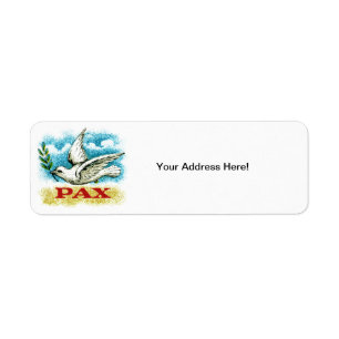 Vintage Peace on Earth Label