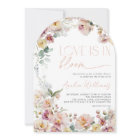 Vintage Peach Pink Love is in Bloom Bridal Shower