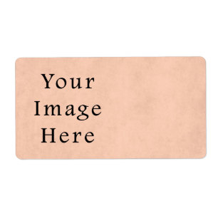Vintage Peach Pink Parchment Paper Background Label