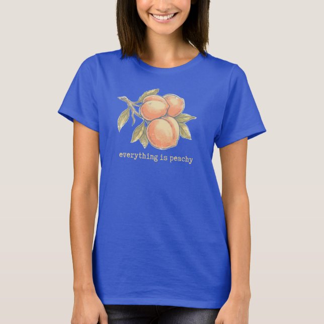 Vintage Peach shirt | Everything is Peachy (Front)