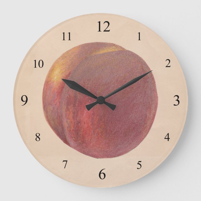 Vintage Peach Wall Clock (Front)